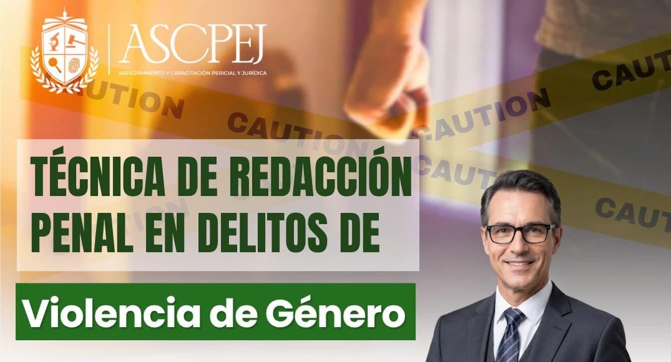 Curso Técnica de Redacción Penal en Delitos de Violencia de Género